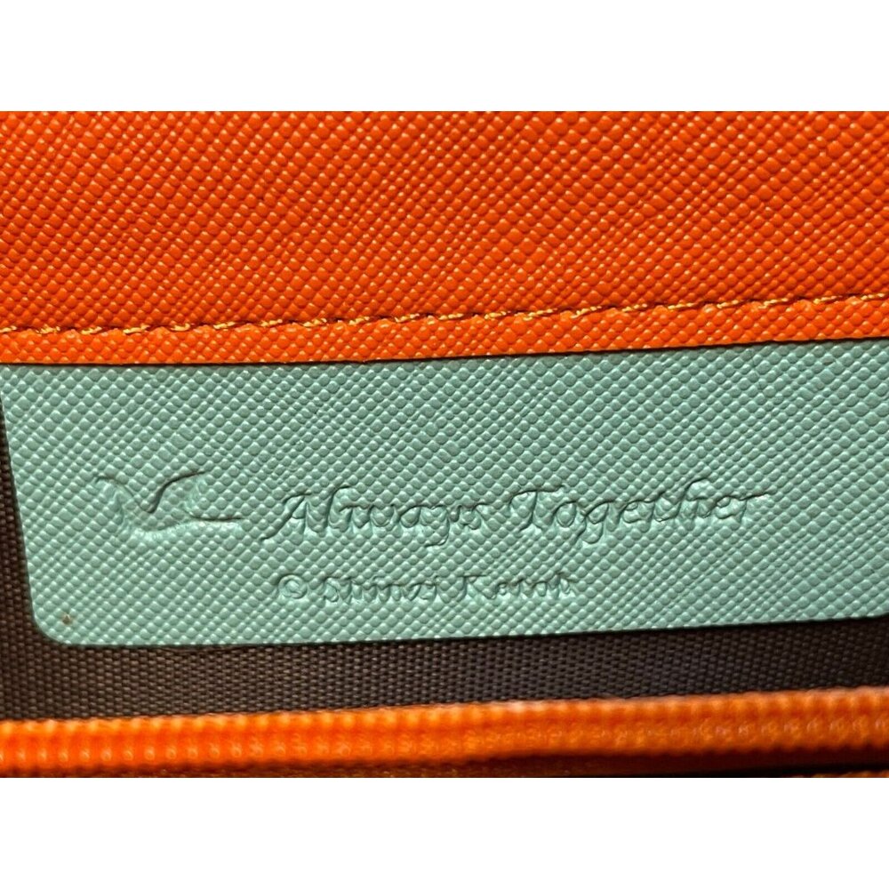 Shinzi Katoh clutch purse wallet canvas zipper blue - Picture 6 of 9